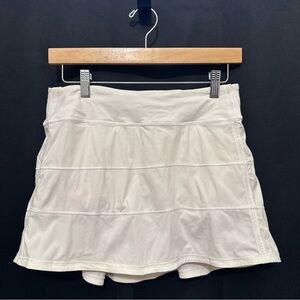 Lululemon White Pace Rival Skirt Size 6 Tall